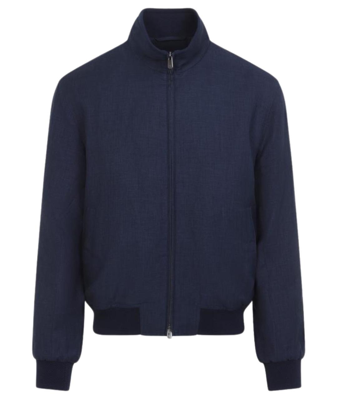 RALPH LAUREN PURPLE LABEL Темно-синяя шерстяная куртка, фото 1