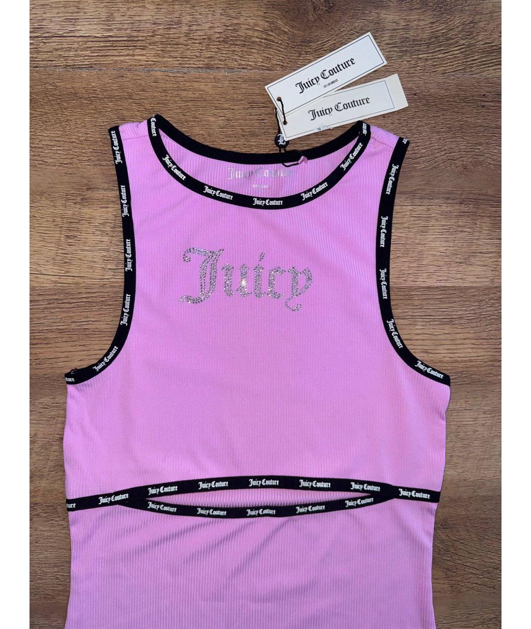 JUICY COUTURE Розовое полиэстеровое повседневное платье, фото 6