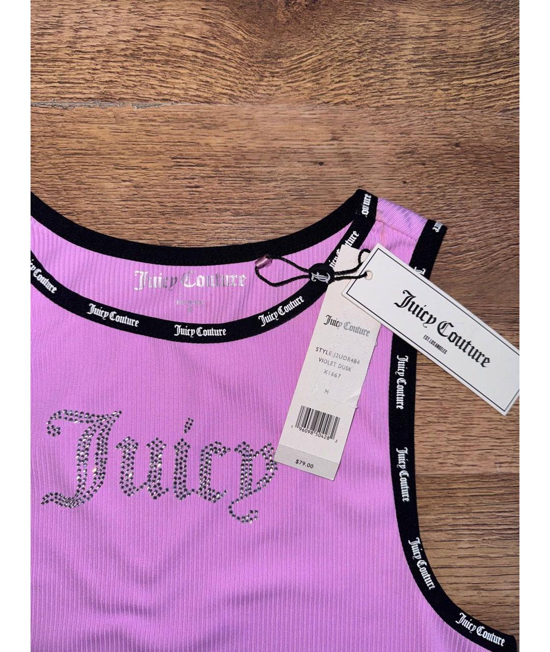 JUICY COUTURE Розовое полиэстеровое повседневное платье, фото 5
