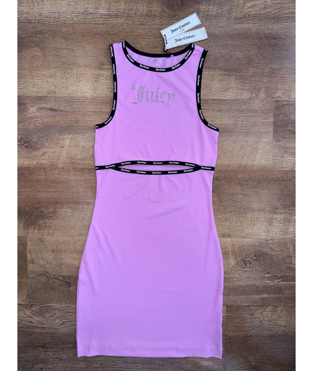 JUICY COUTURE Розовое полиэстеровое повседневное платье, фото 4