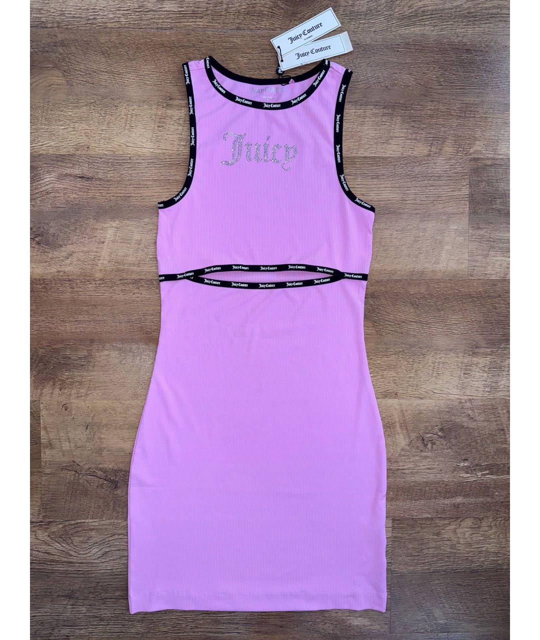 JUICY COUTURE Розовое полиэстеровое повседневное платье, фото 9