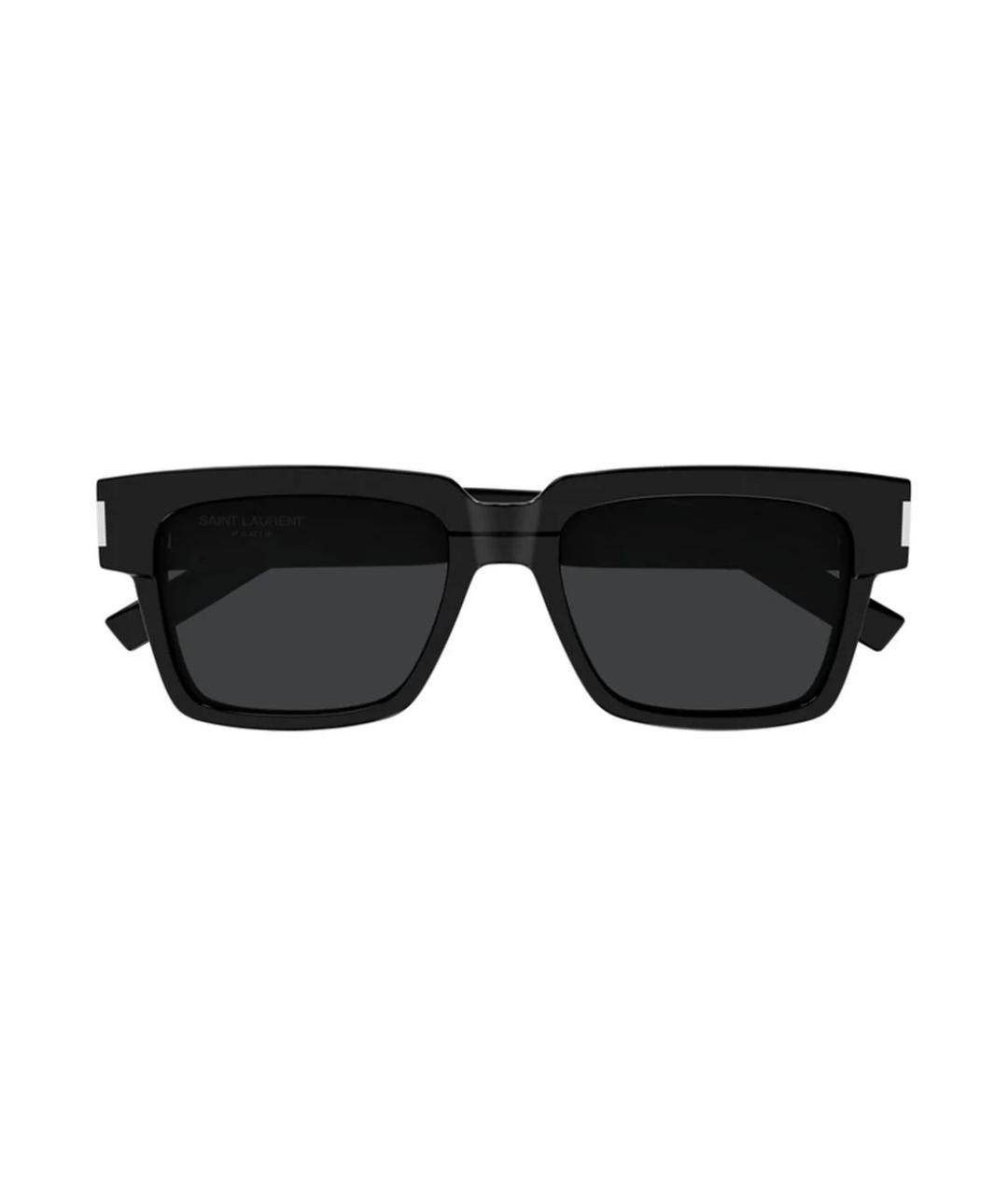 SAINT LAURENT Черные пластиковые солнцезащитные очки, фото 2