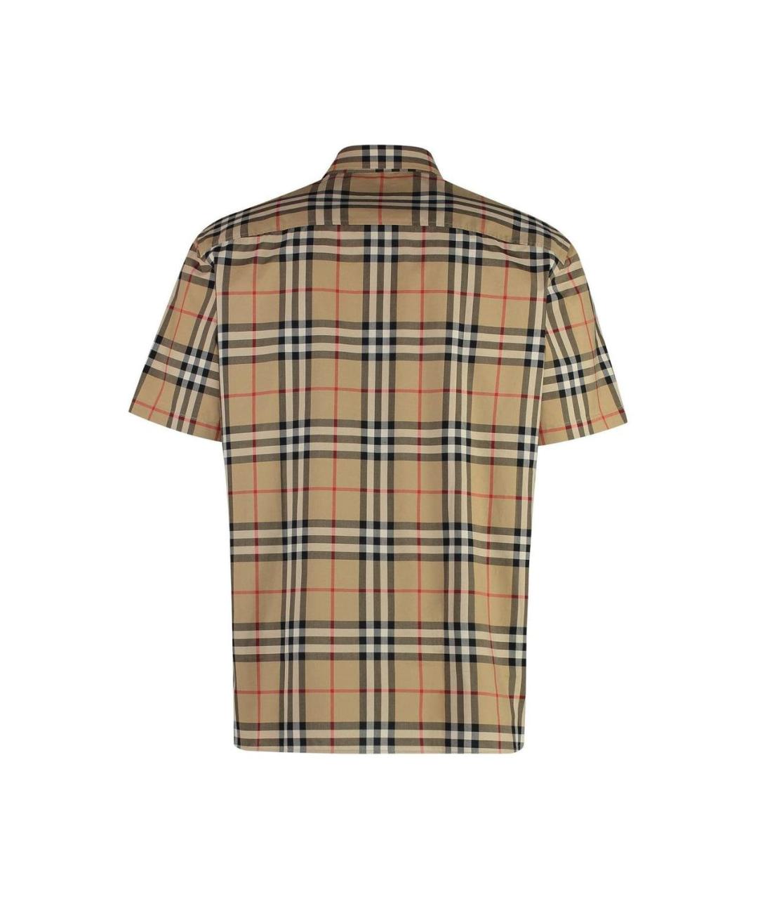 BURBERRY Бежевая хлопковая кэжуал рубашка, фото 2