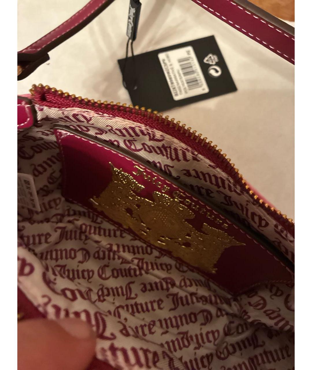 JUICY COUTURE Розовая тканевая сумка с короткими ручками, фото 2