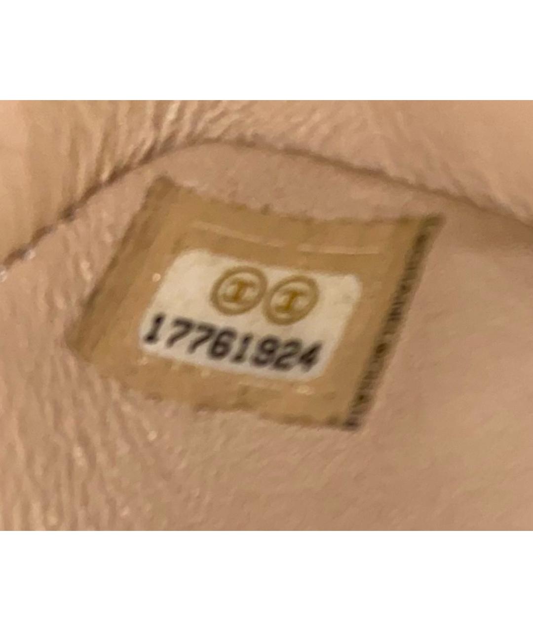 CHANEL Бежевая кожаная сумка через плечо, фото 8