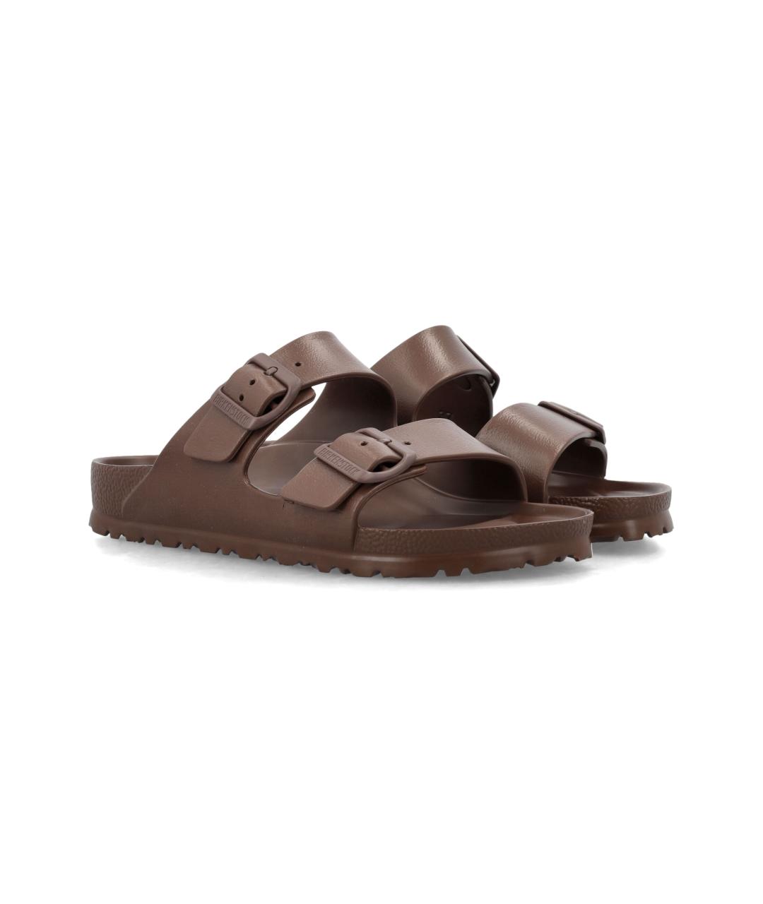 BIRKENSTOCK Коричневые синтетические сандалии, фото 2