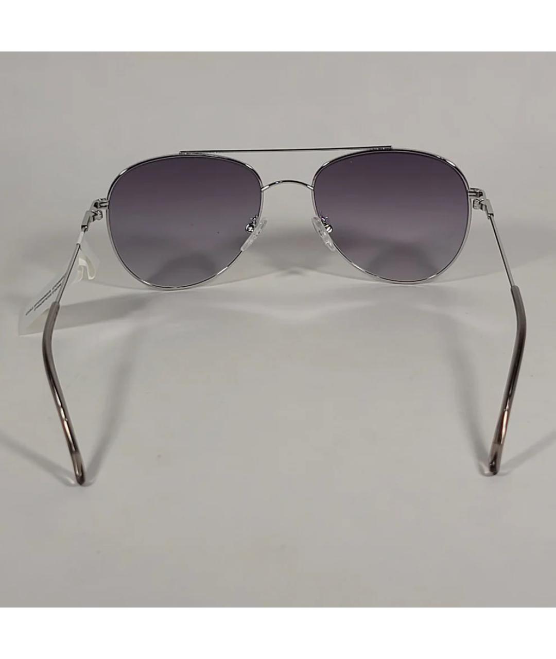 CALVIN KLEIN Серебряные металлические солнцезащитные очки, фото 7