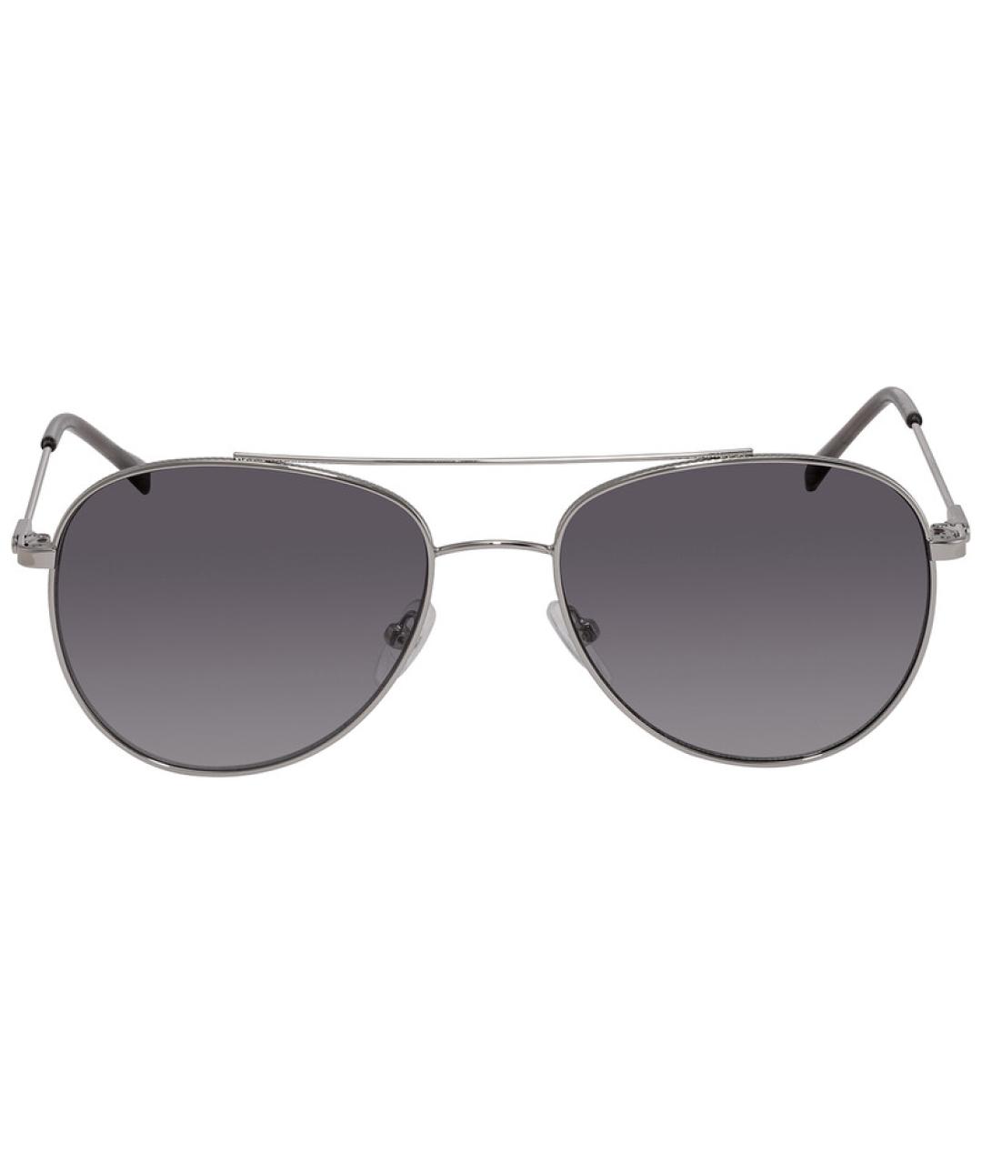 CALVIN KLEIN Серебряные металлические солнцезащитные очки, фото 8