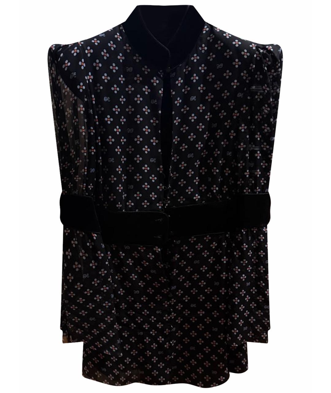 ULYANA SERGEENKO Черное вискозное коктейльное платье, фото 1