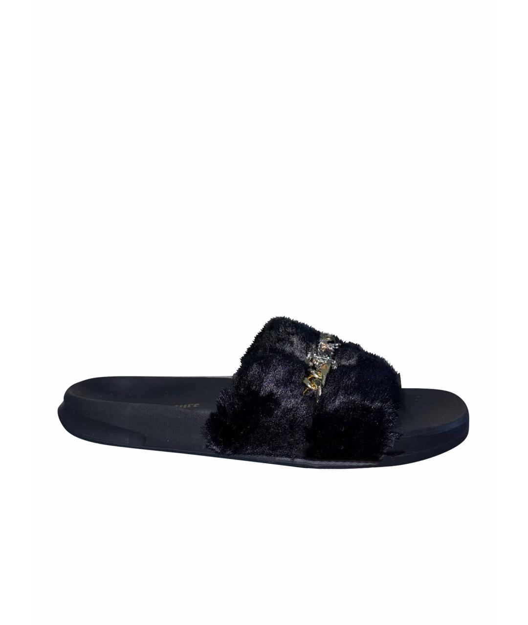JUICY COUTURE Черные шлепанцы, фото 1