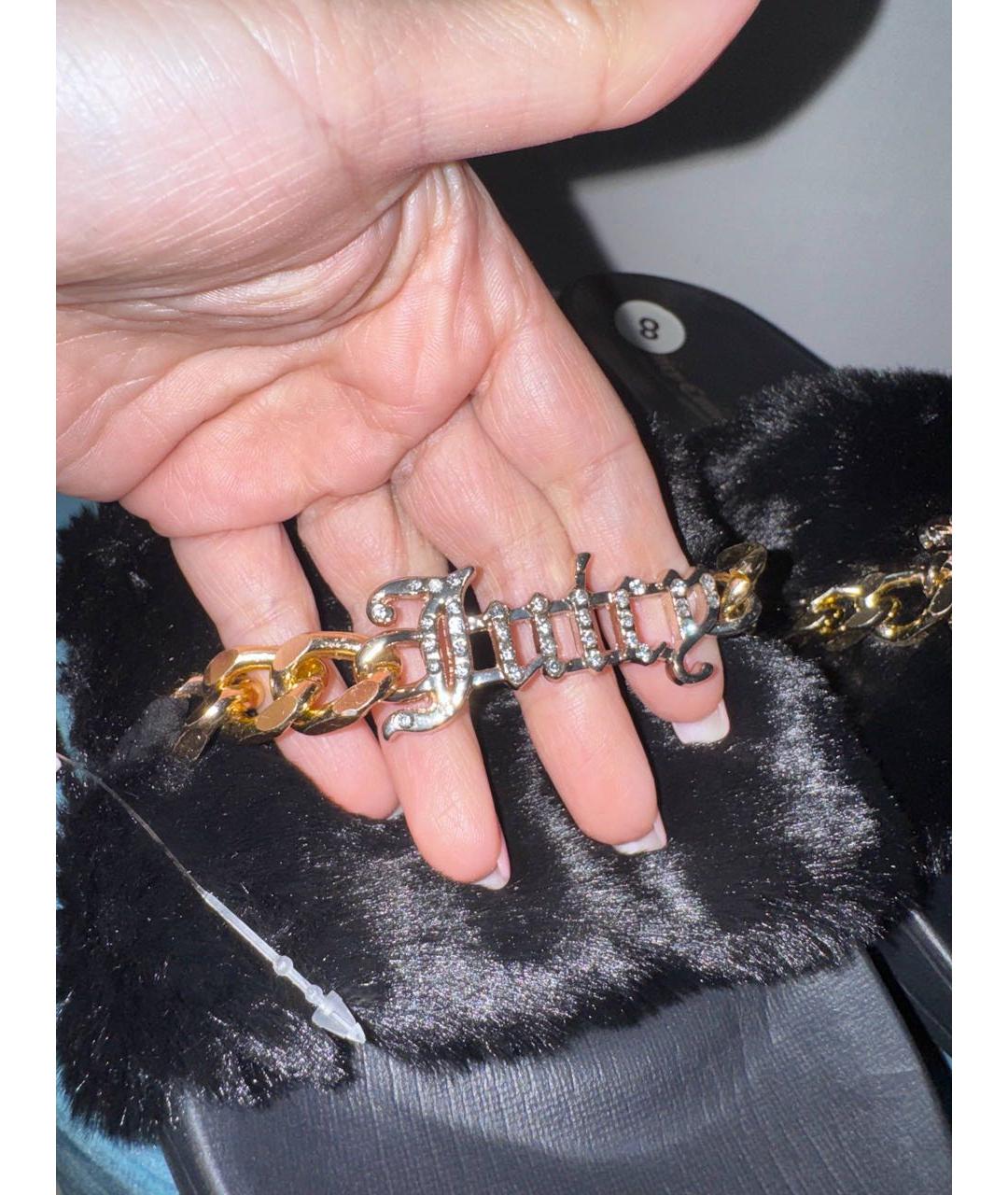 JUICY COUTURE Черные шлепанцы, фото 8