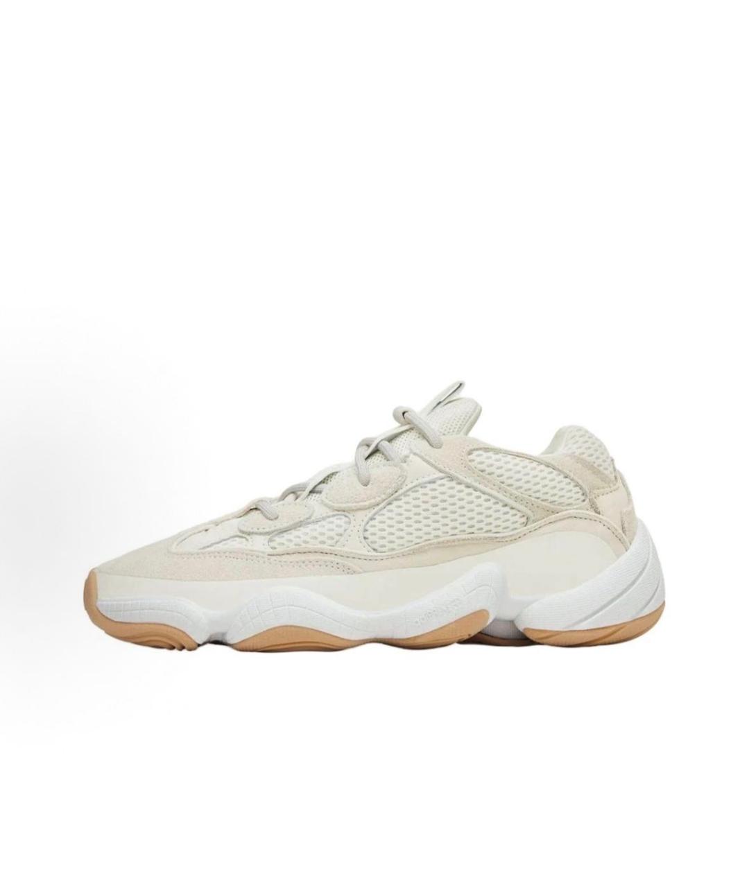 ADIDAS YEEZY Бежевые низкие кроссовки / кеды, фото 3