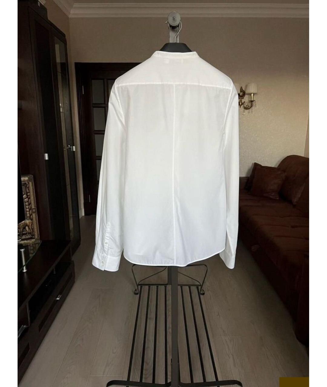 JIL SANDER Белая хлопковая блузы, фото 3