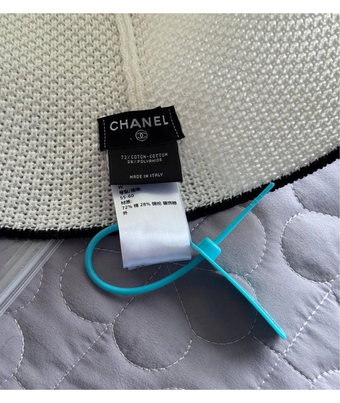 CHANEL Белая панама, фото 3