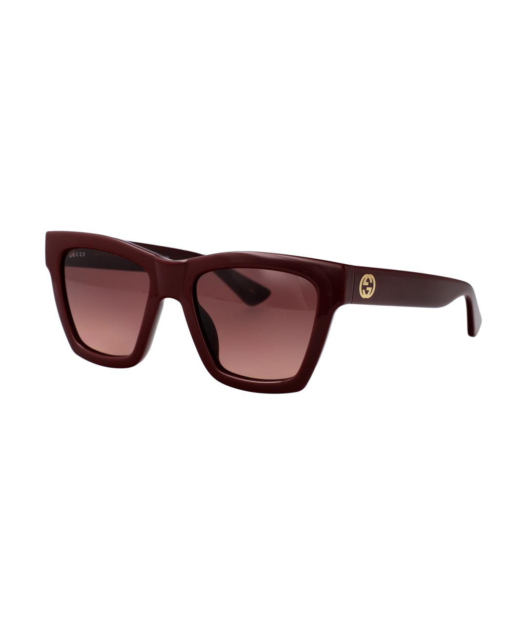 GUCCI Бордовые солнцезащитные очки, фото 2