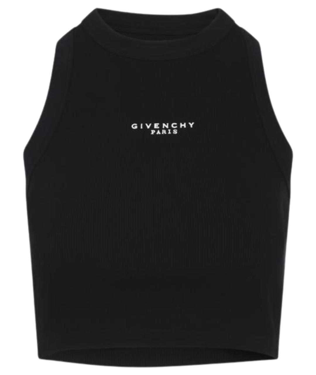 GIVENCHY Черная хлопковая майка, фото 1