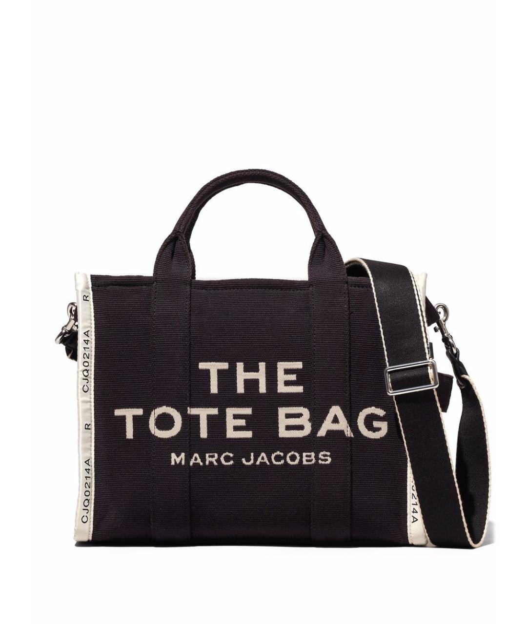 MARC JACOBS Черная тканевая сумка тоут, фото 1