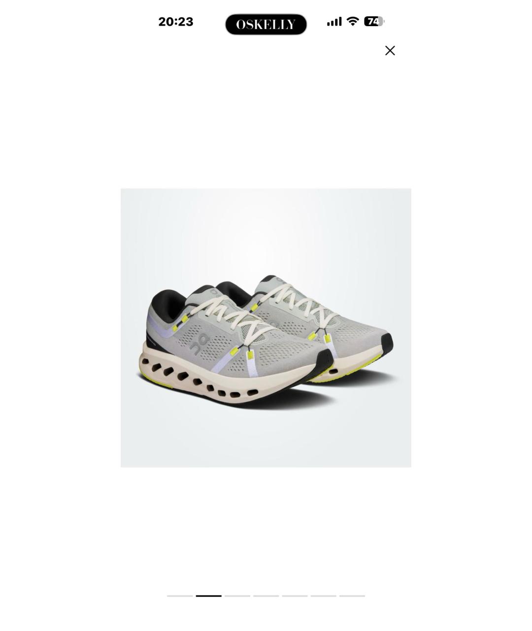 ON Серые текстильные низкие кроссовки / кеды, фото 2