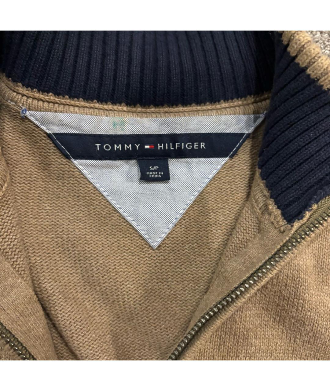 TOMMY HILFIGER Бежевый хлопковый кардиган, фото 4