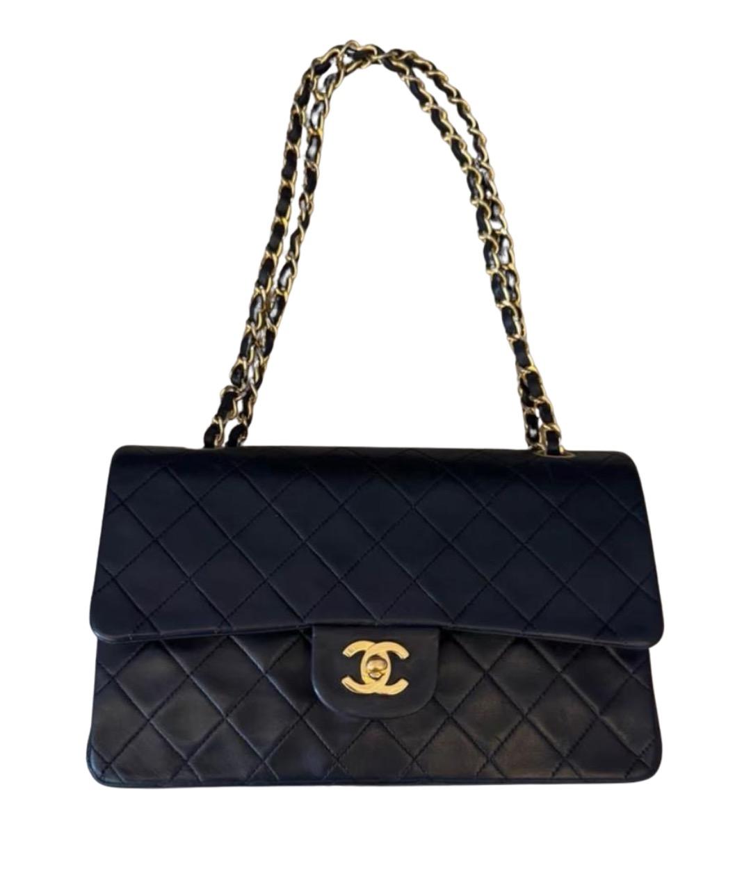 CHANEL Черная кожаная сумка через плечо, фото 1