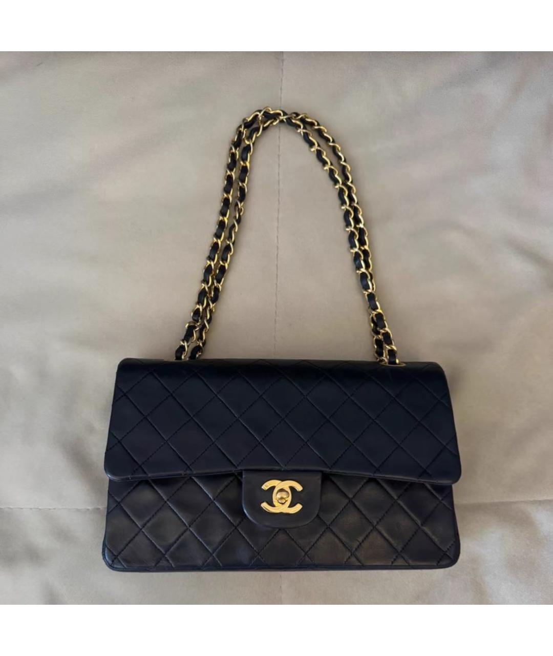 CHANEL Черная кожаная сумка через плечо, фото 5