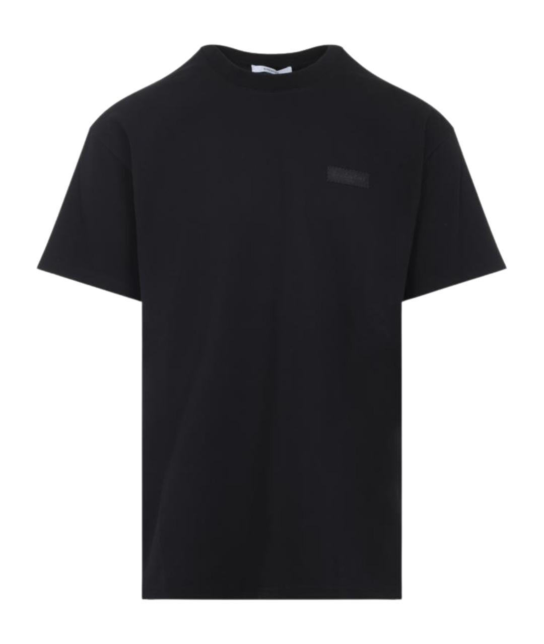GIVENCHY Черная хлопковая футболка, фото 1