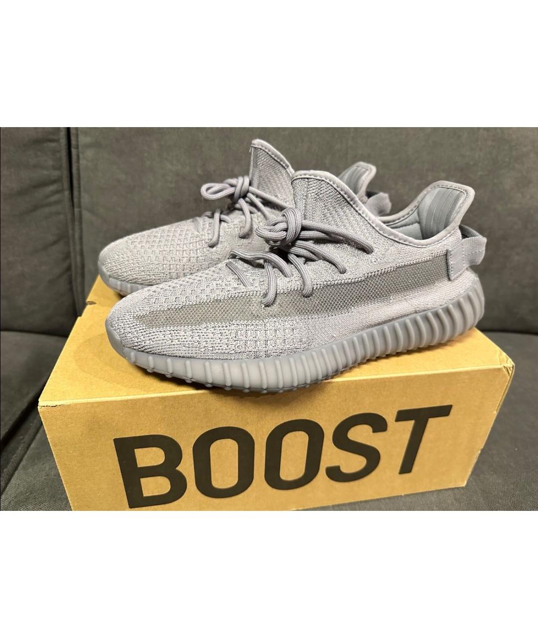 ADIDAS YEEZY Серые низкие кроссовки / кеды, фото 2