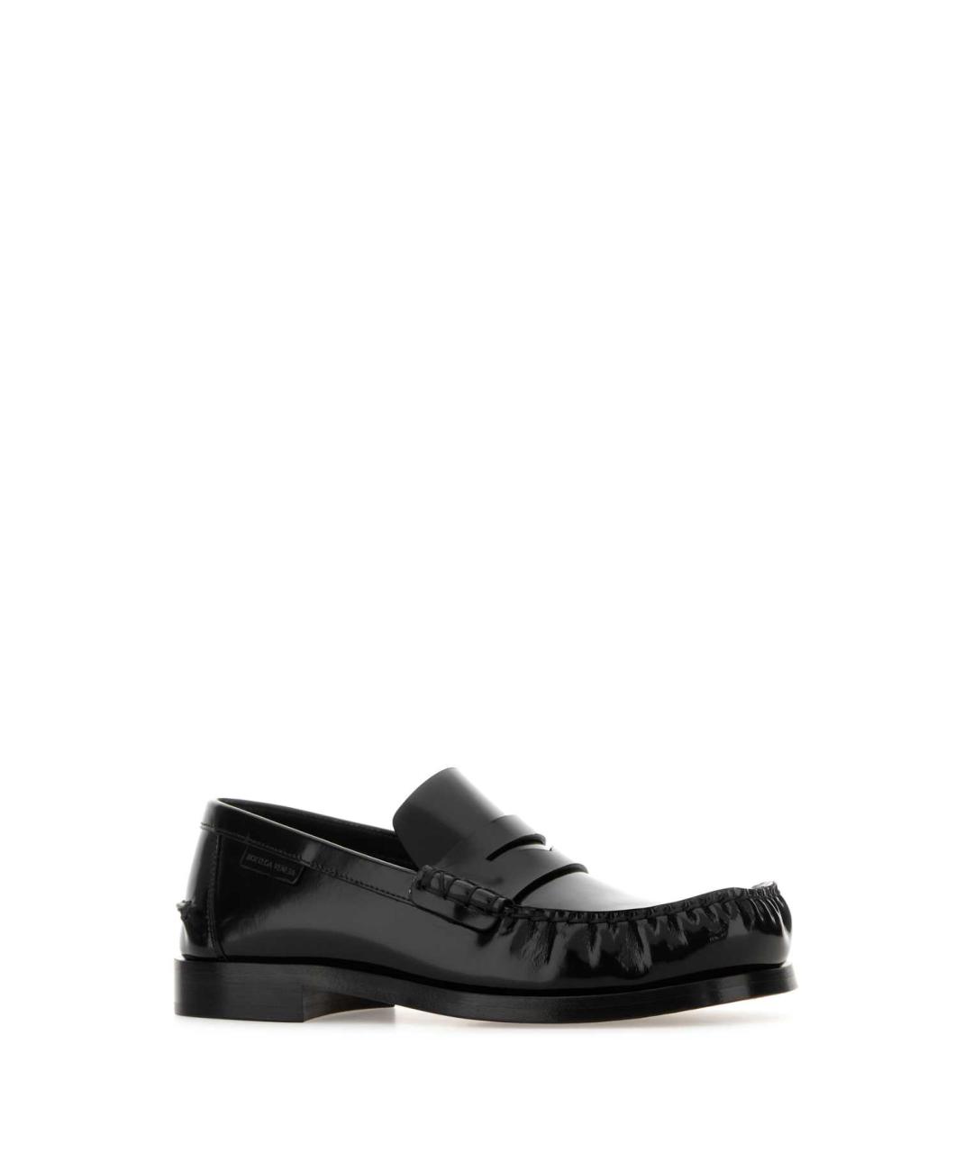 BOTTEGA VENETA Черные кожаные лоферы, фото 2