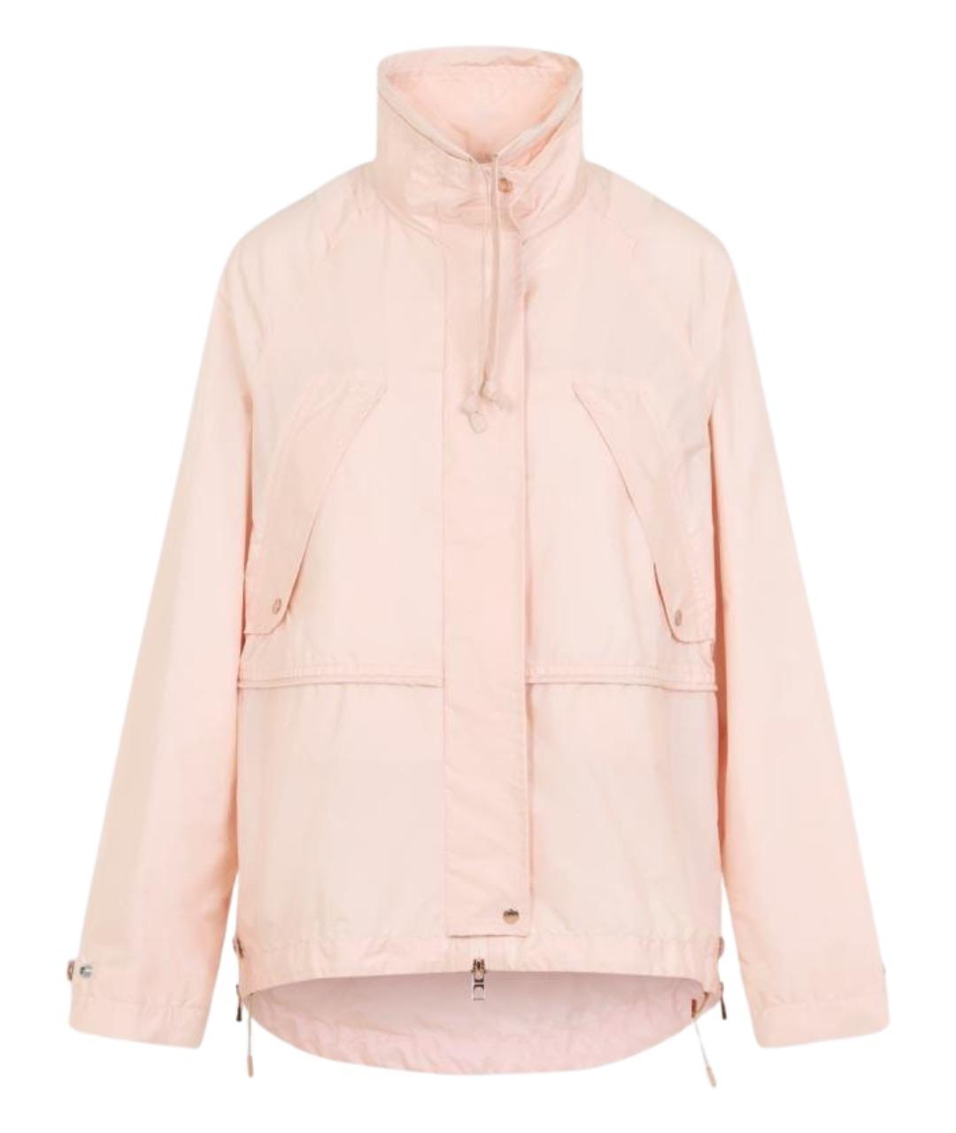 MONCLER Розовая полиамидовая куртка, фото 1