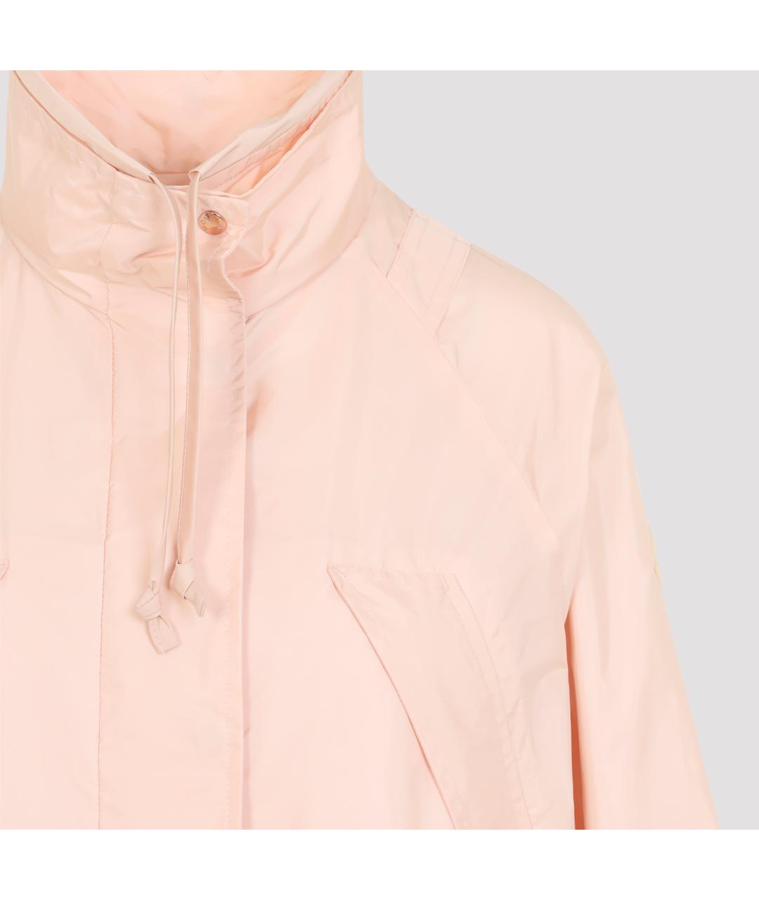 MONCLER Розовая полиамидовая куртка, фото 3