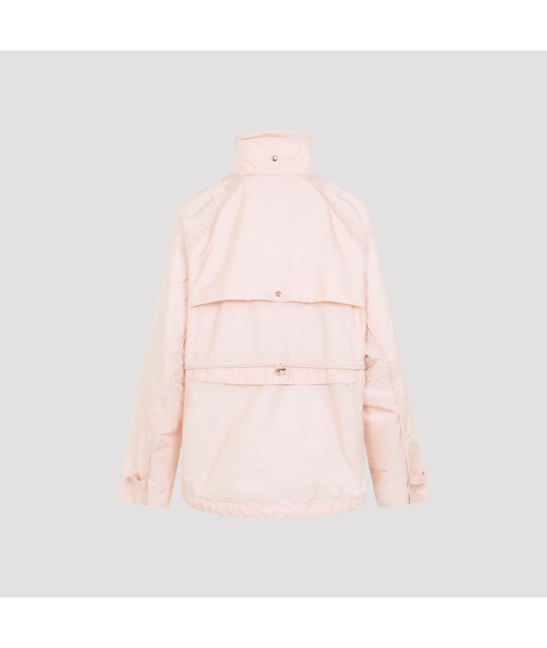 MONCLER Розовая полиамидовая куртка, фото 2