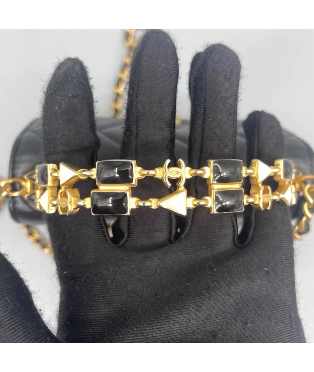 CHANEL Черная кожаная сумка через плечо, фото 7