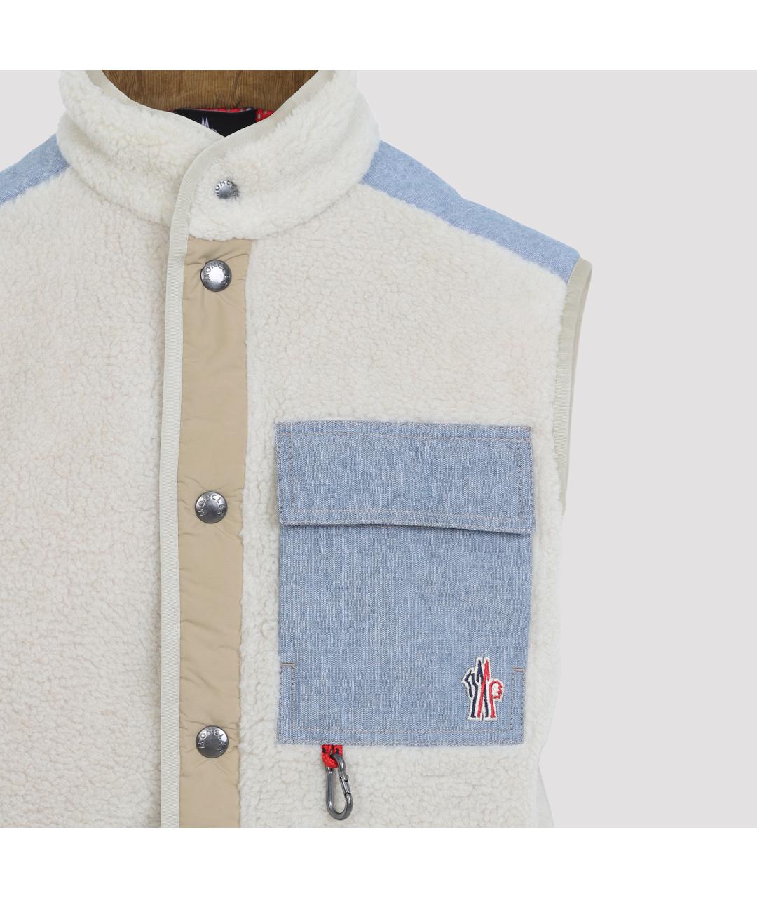 MONCLER GRENOBLE Бежевый жилет, фото 3