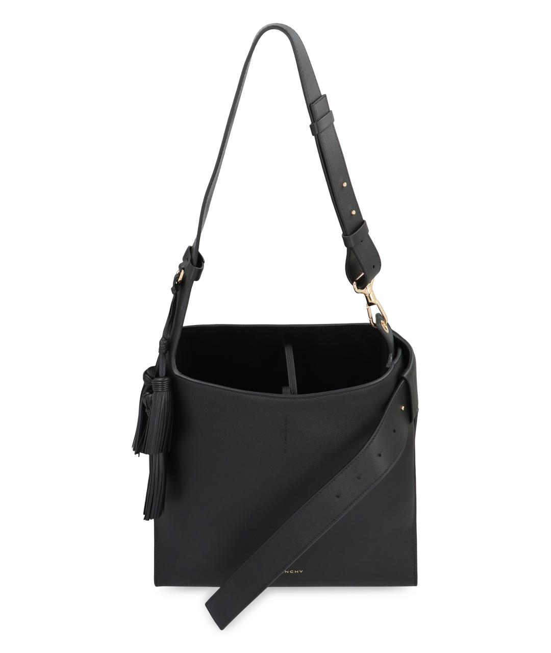 GIVENCHY Черная кожаная сумка тоут, фото 5