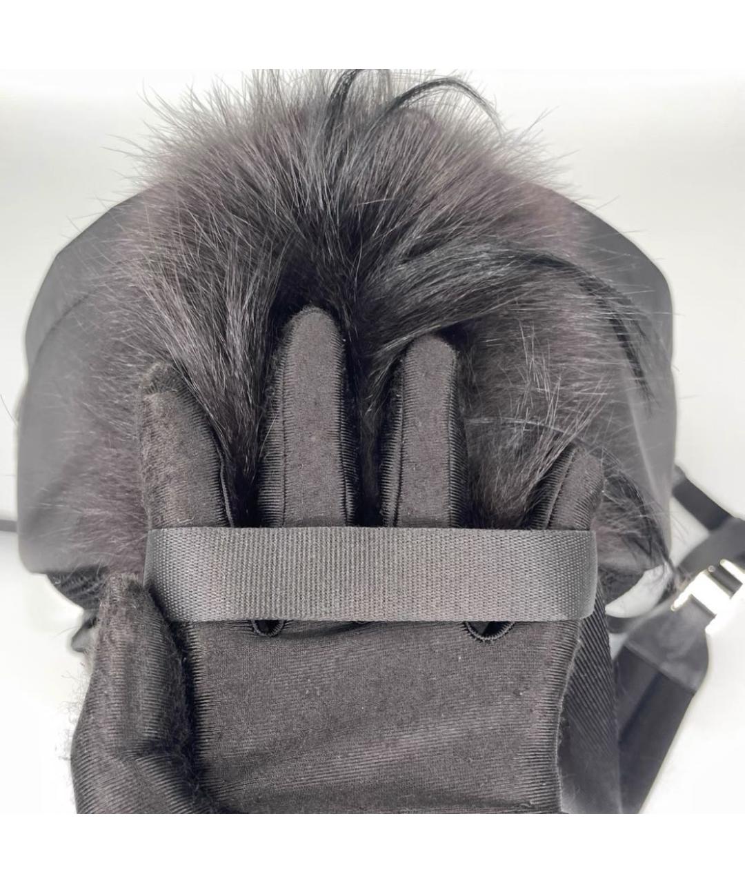 FENDI Черный кожаный рюкзак, фото 6