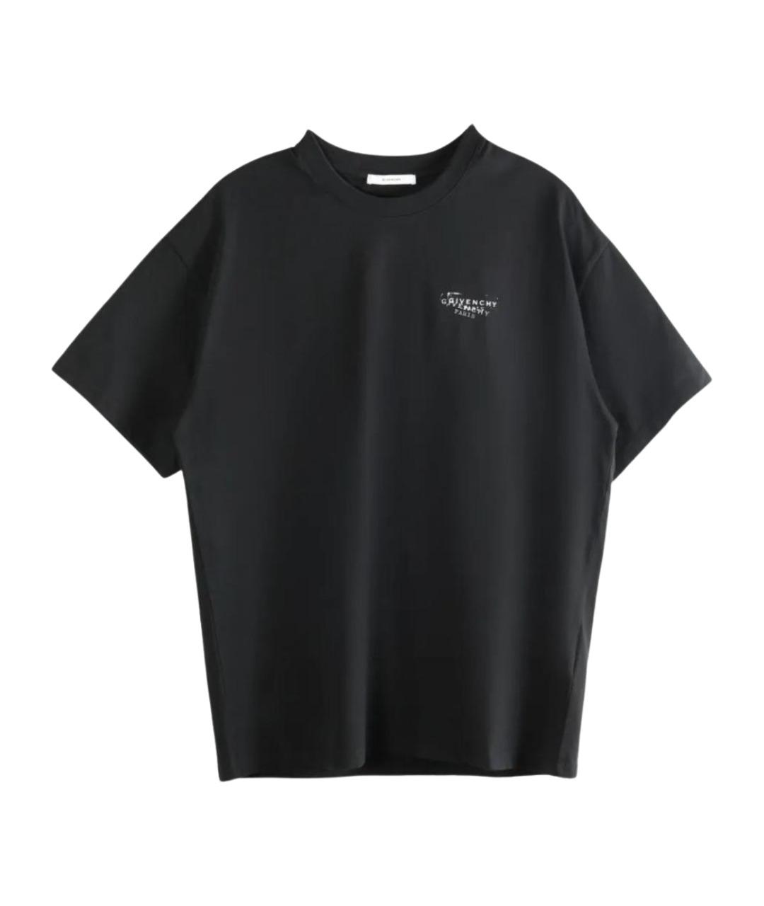 GIVENCHY Черная хлопковая футболка, фото 1