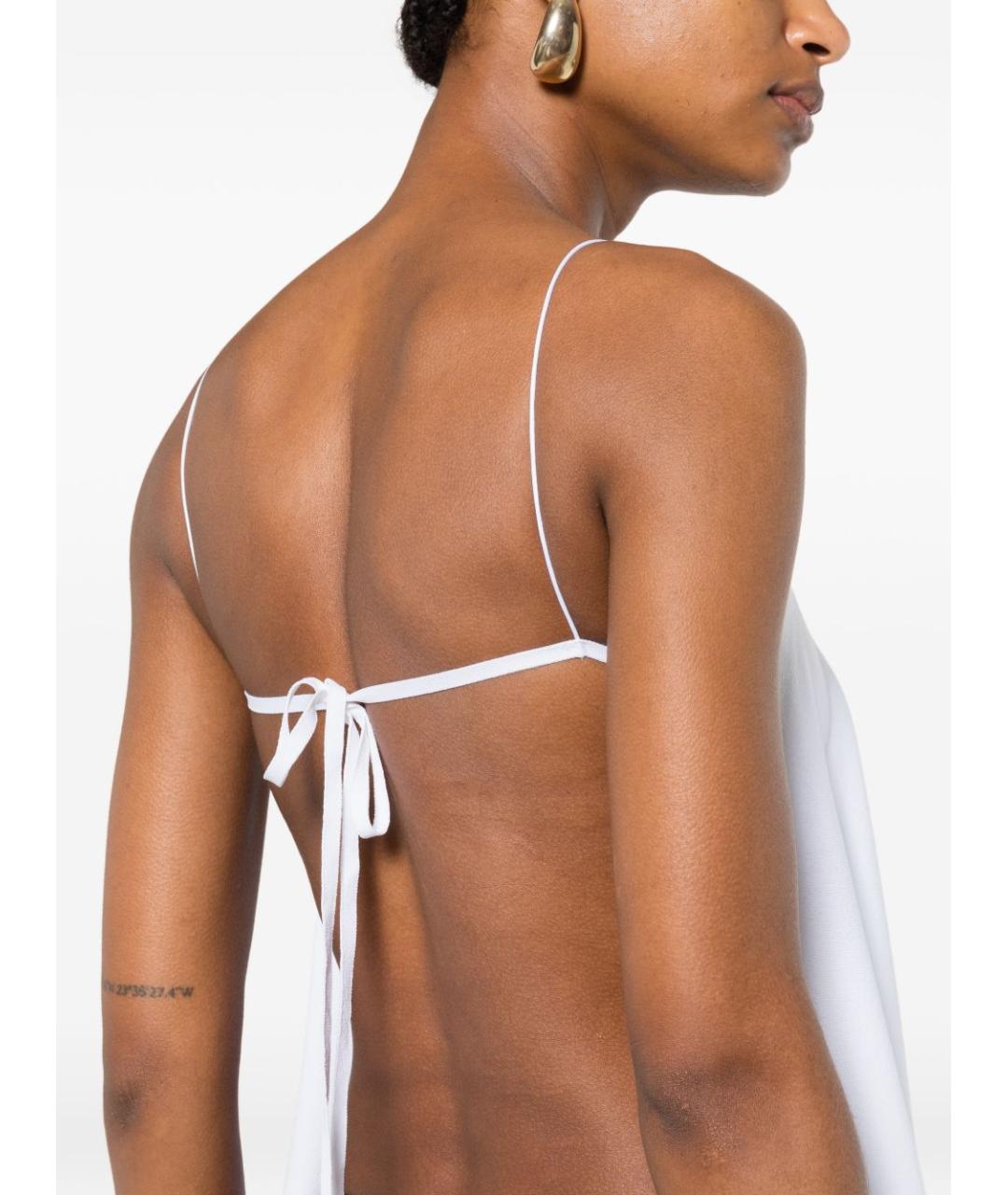JACQUEMUS Белая вискозная майка, фото 4