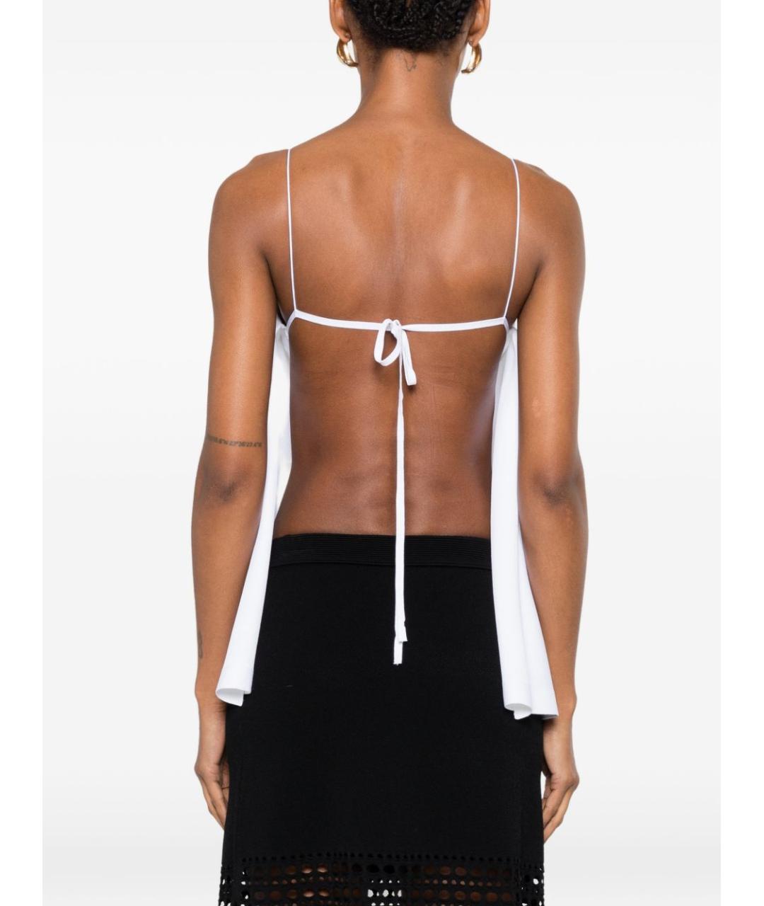 JACQUEMUS Белая вискозная майка, фото 3