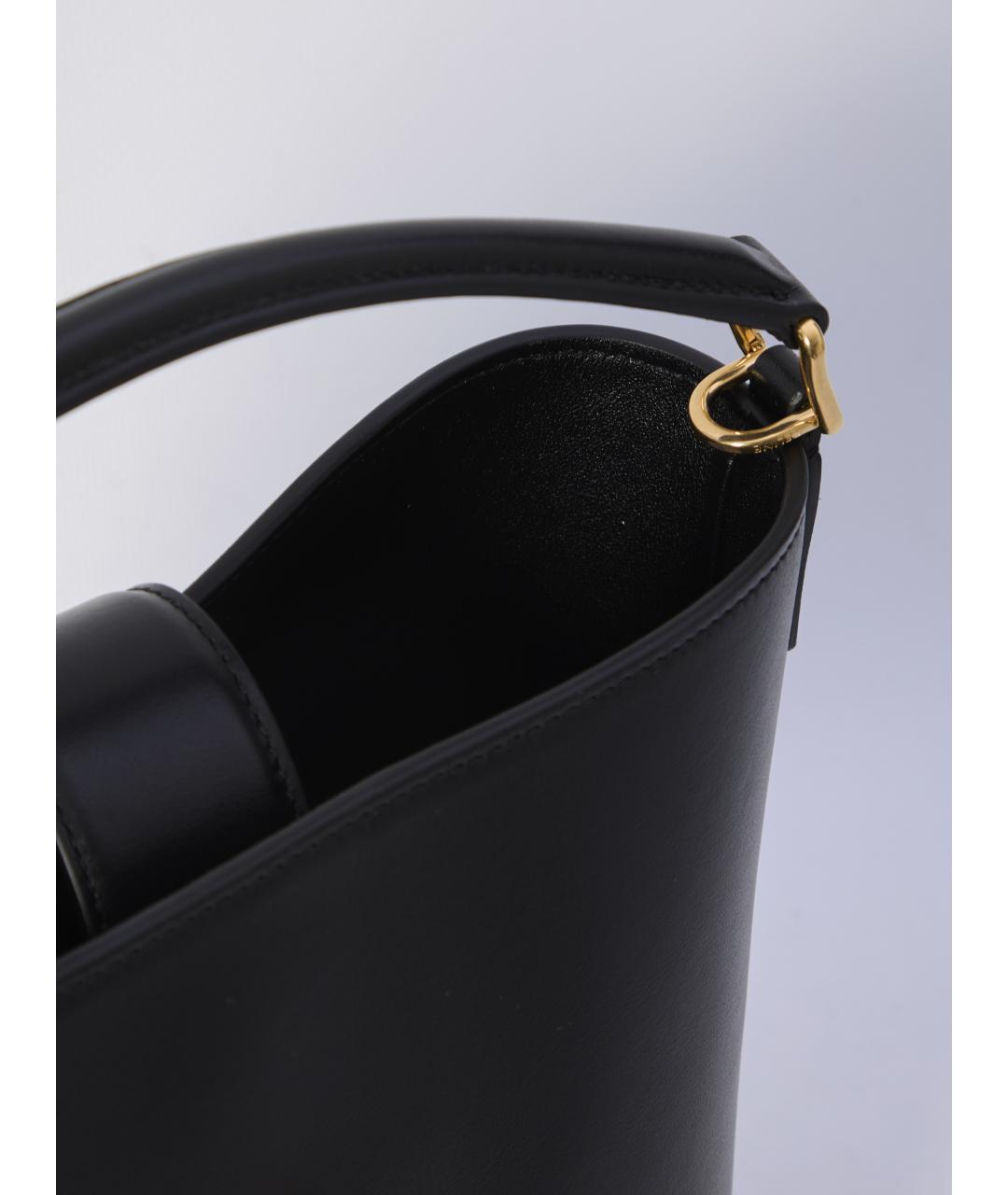 CELINE Черная кожаная сумка через плечо, фото 4