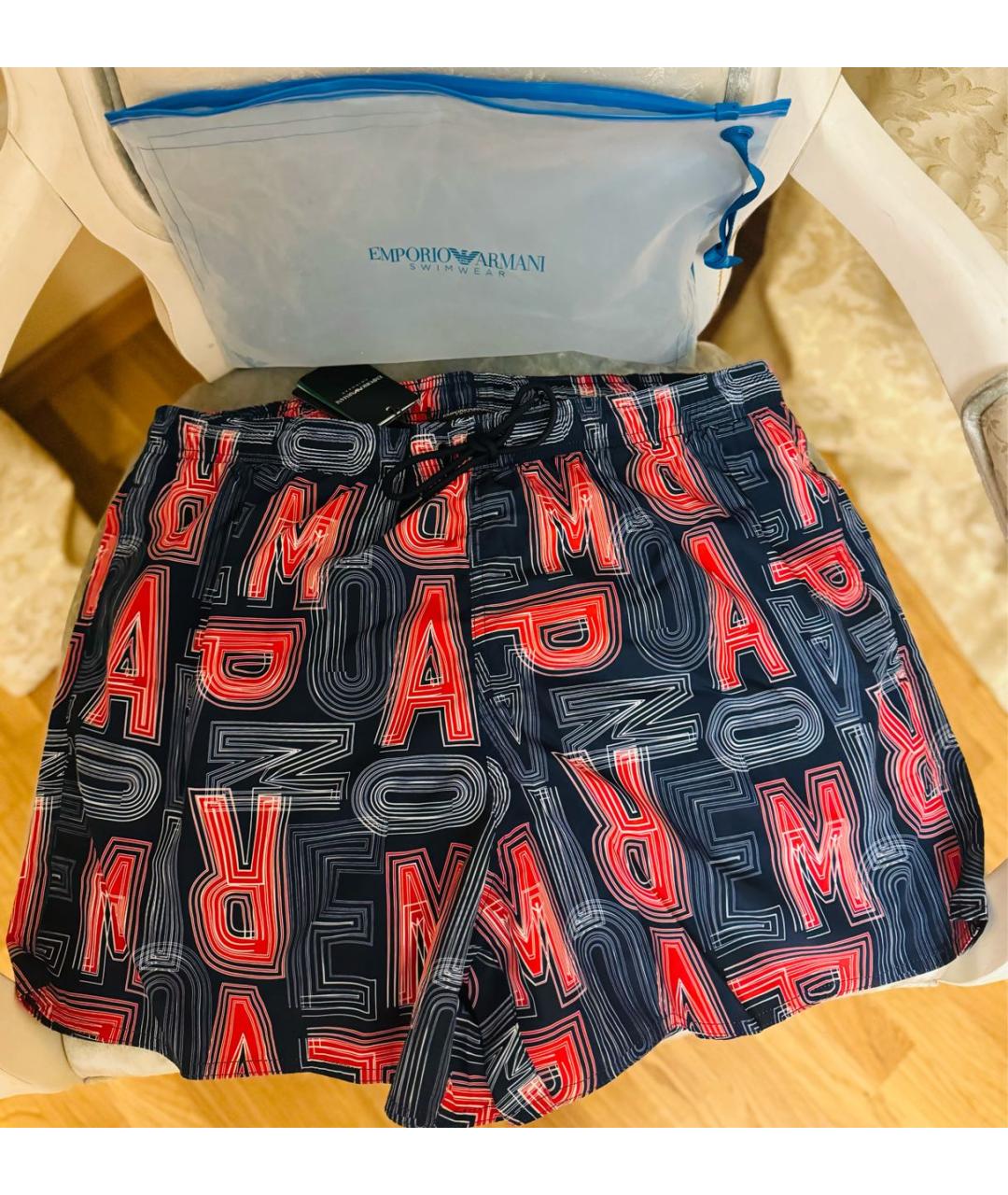 EMPORIO ARMANI Мульти полиэстеровые шорты, фото 5