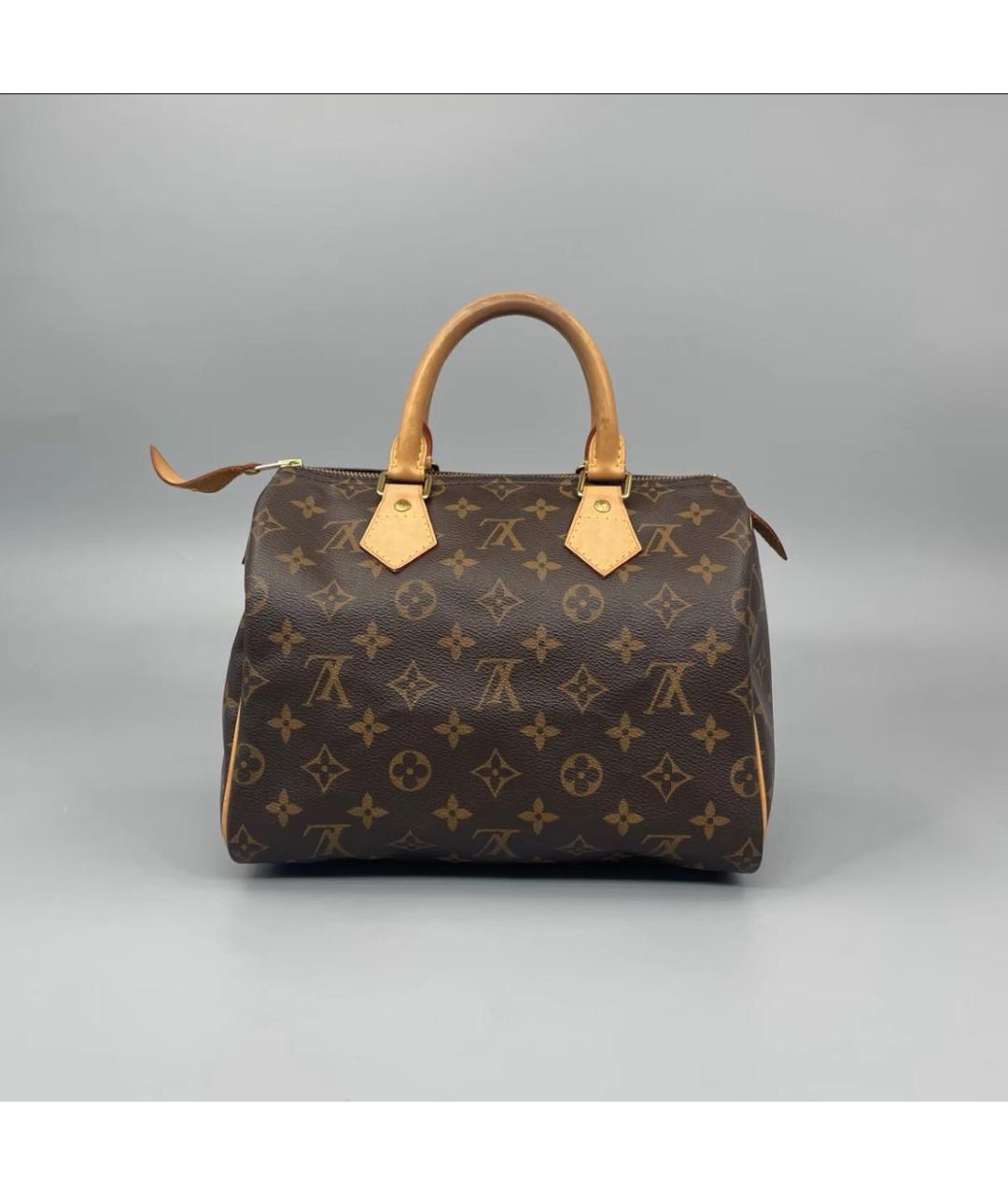 LOUIS VUITTON Коричневая сумка с короткими ручками, фото 2