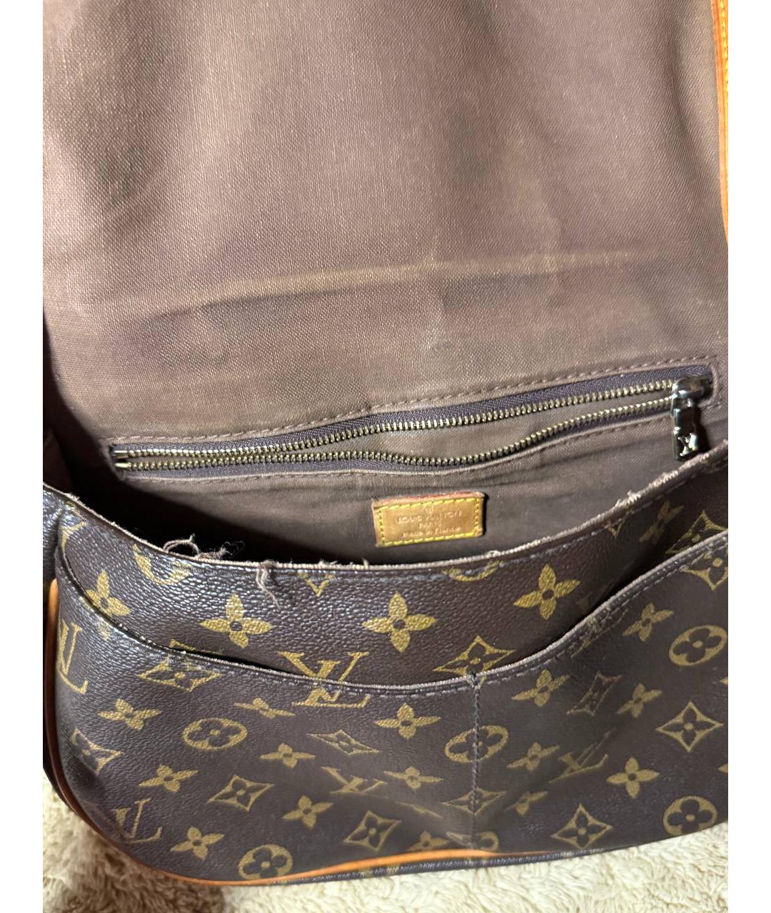 LOUIS VUITTON Коричневая сумка через плечо, фото 3