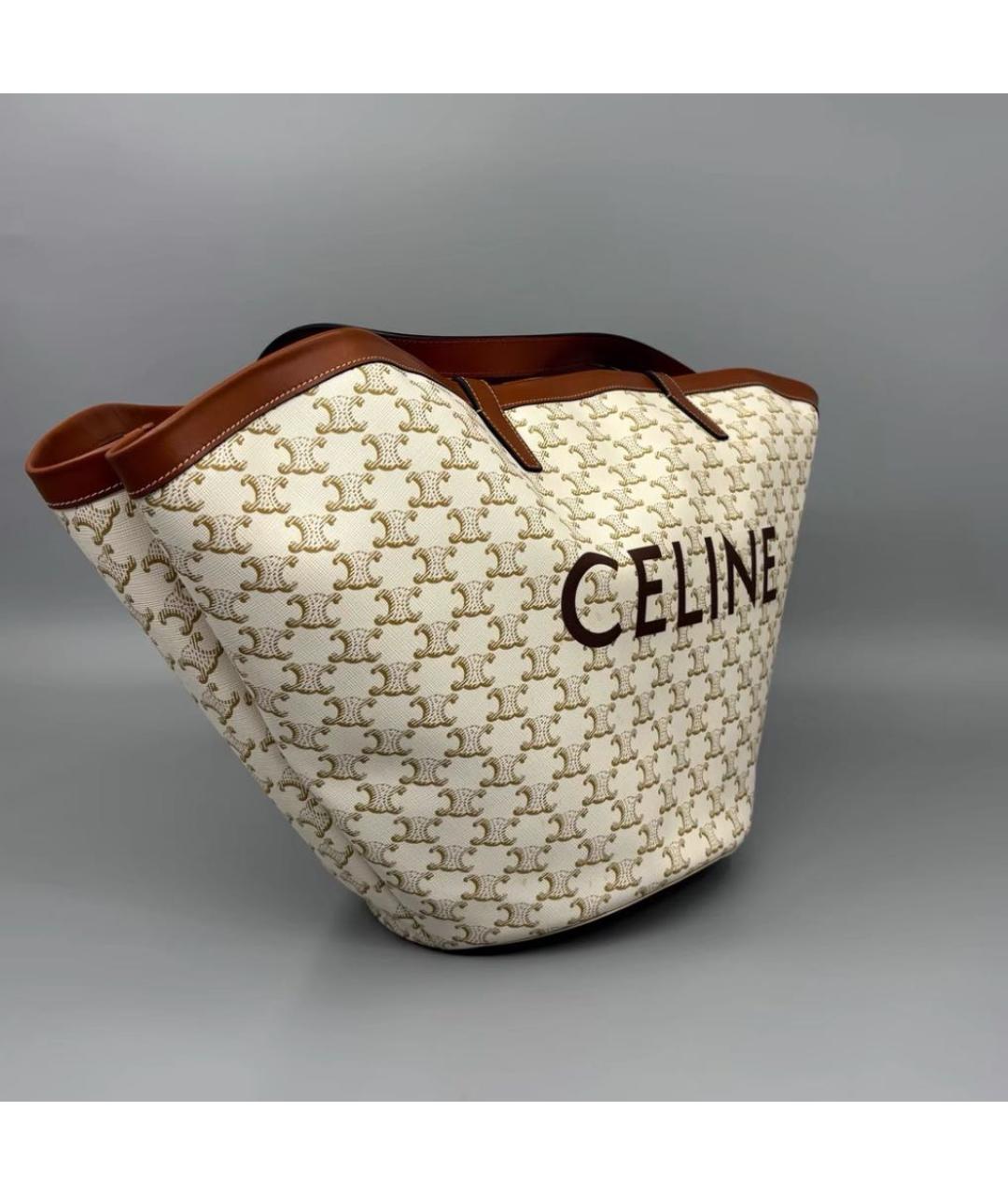 CELINE Бежевая сумка тоут, фото 6