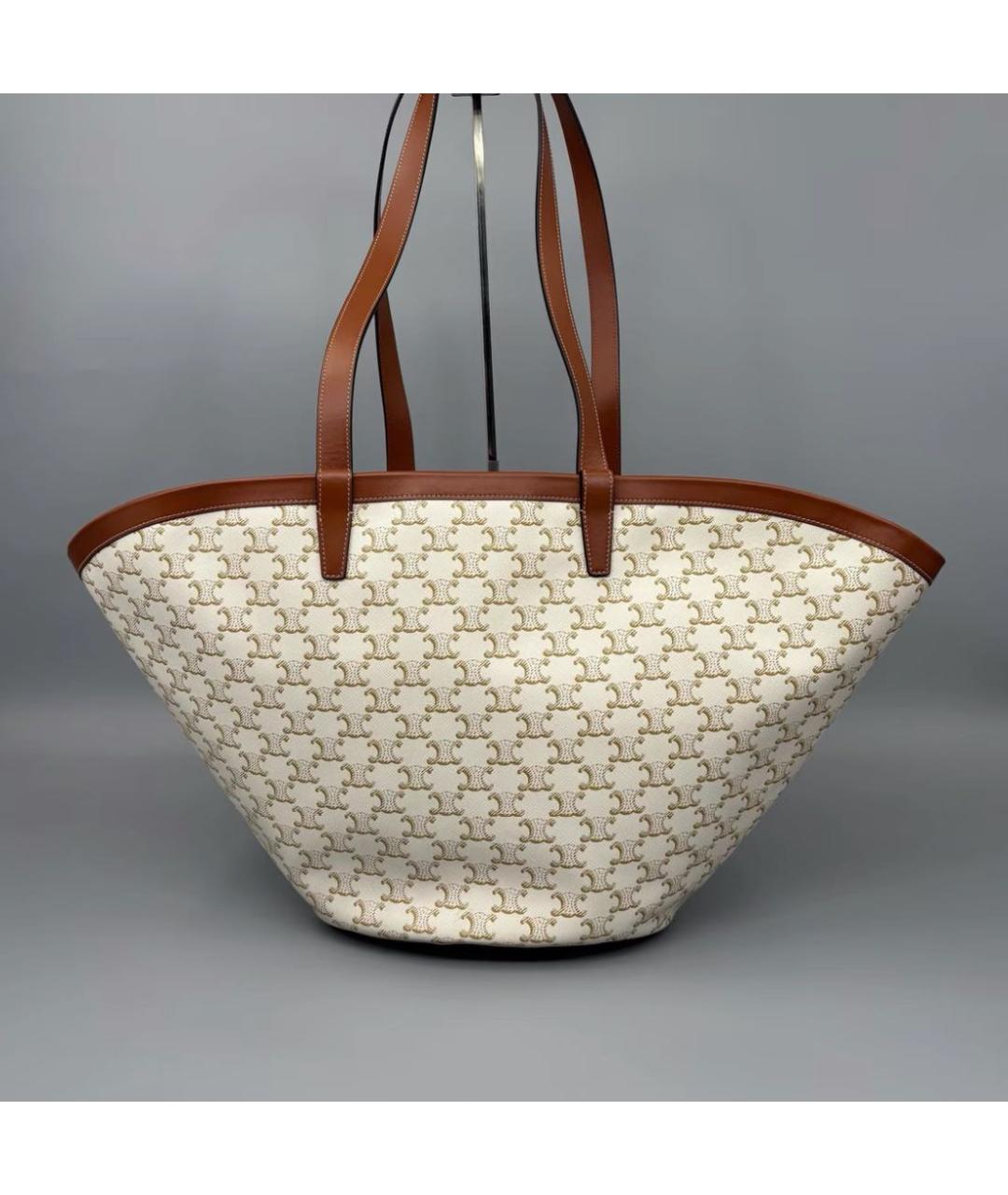 CELINE Бежевая сумка тоут, фото 3