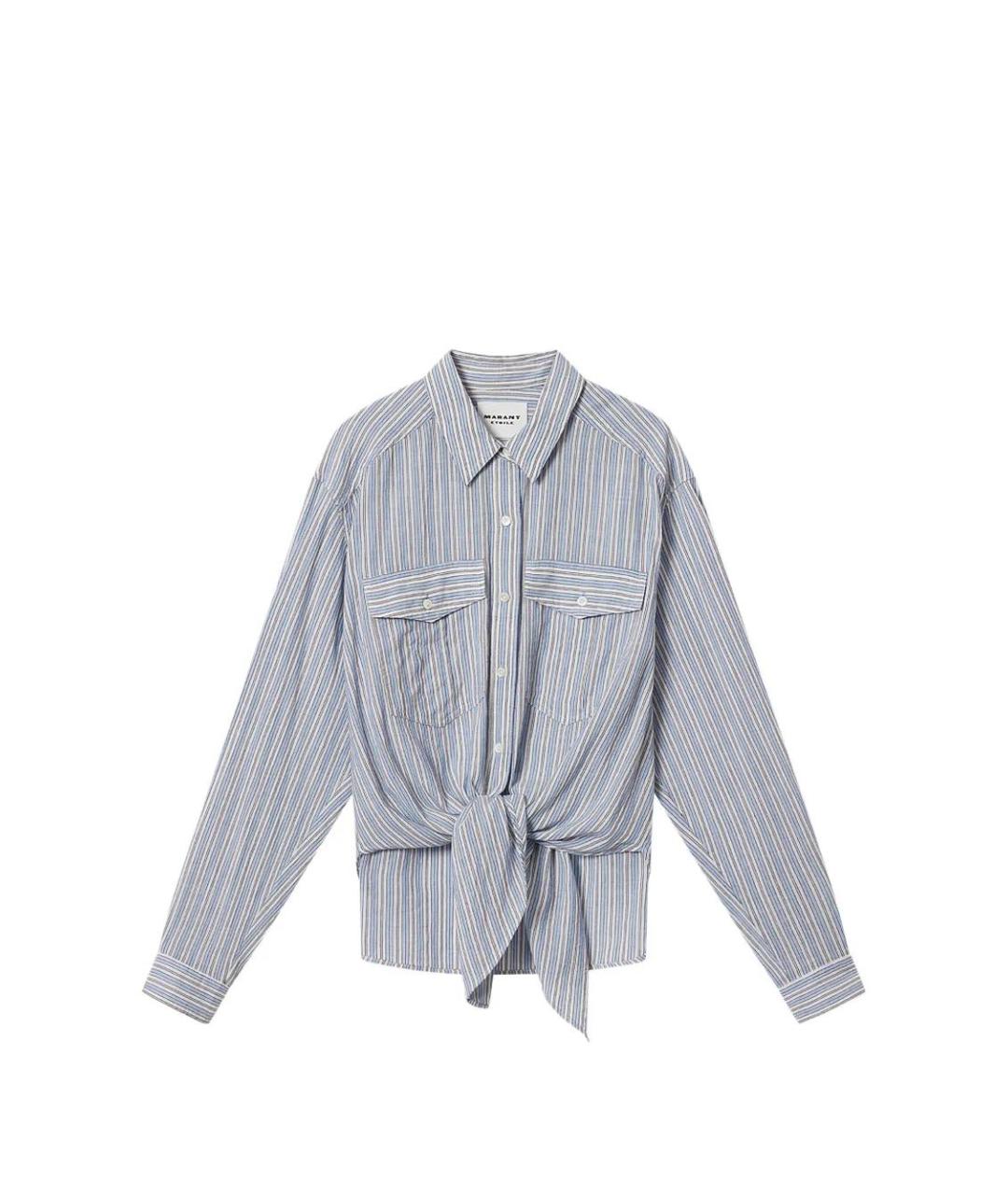 ISABEL MARANT Синяя хлопковая рубашка, фото 6