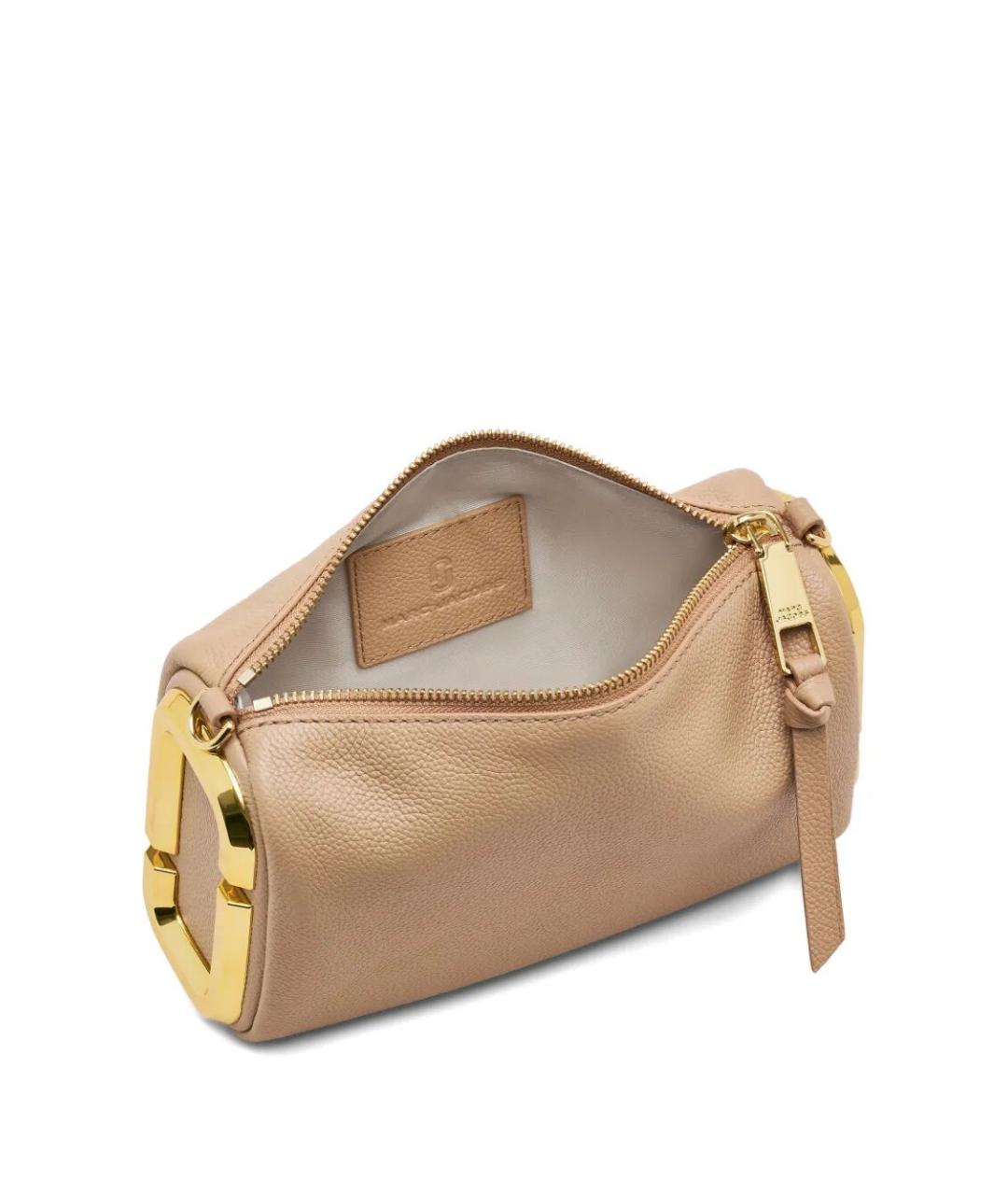 MARC JACOBS Бежевая кожаная сумка с короткими ручками, фото 5