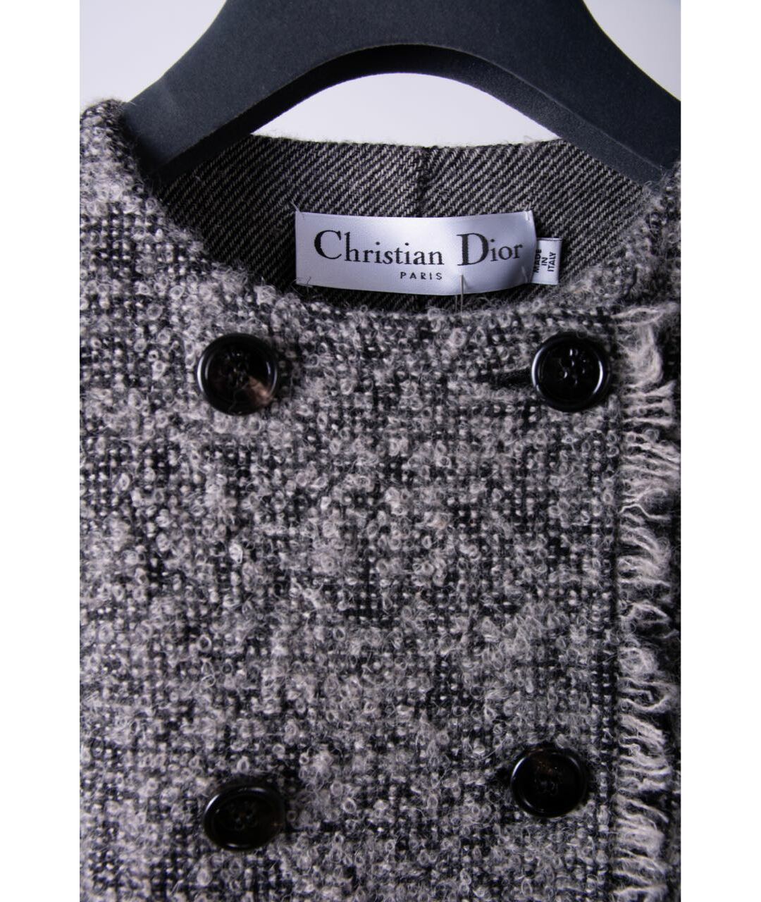 CHRISTIAN DIOR PRE-OWNED Серый хлопковый жакет/пиджак, фото 3