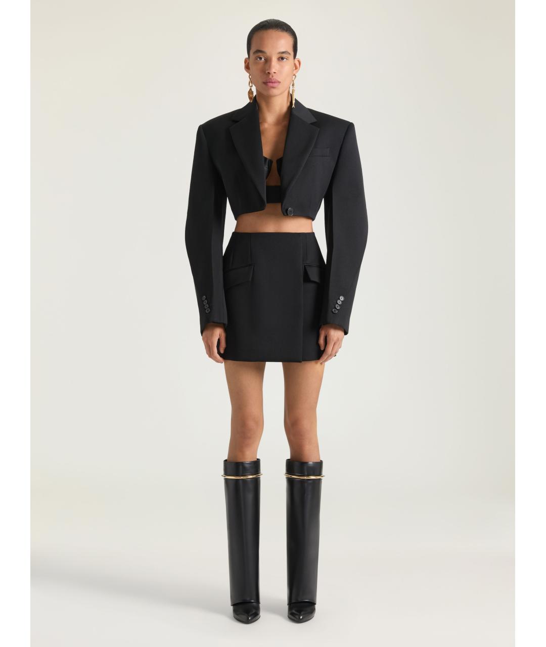 GIVENCHY Черные кожаные сапоги, фото 2
