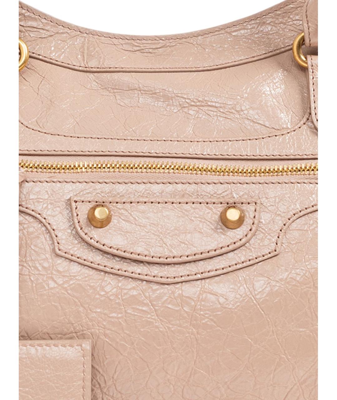 BALENCIAGA Розовая кожаная сумка тоут, фото 5