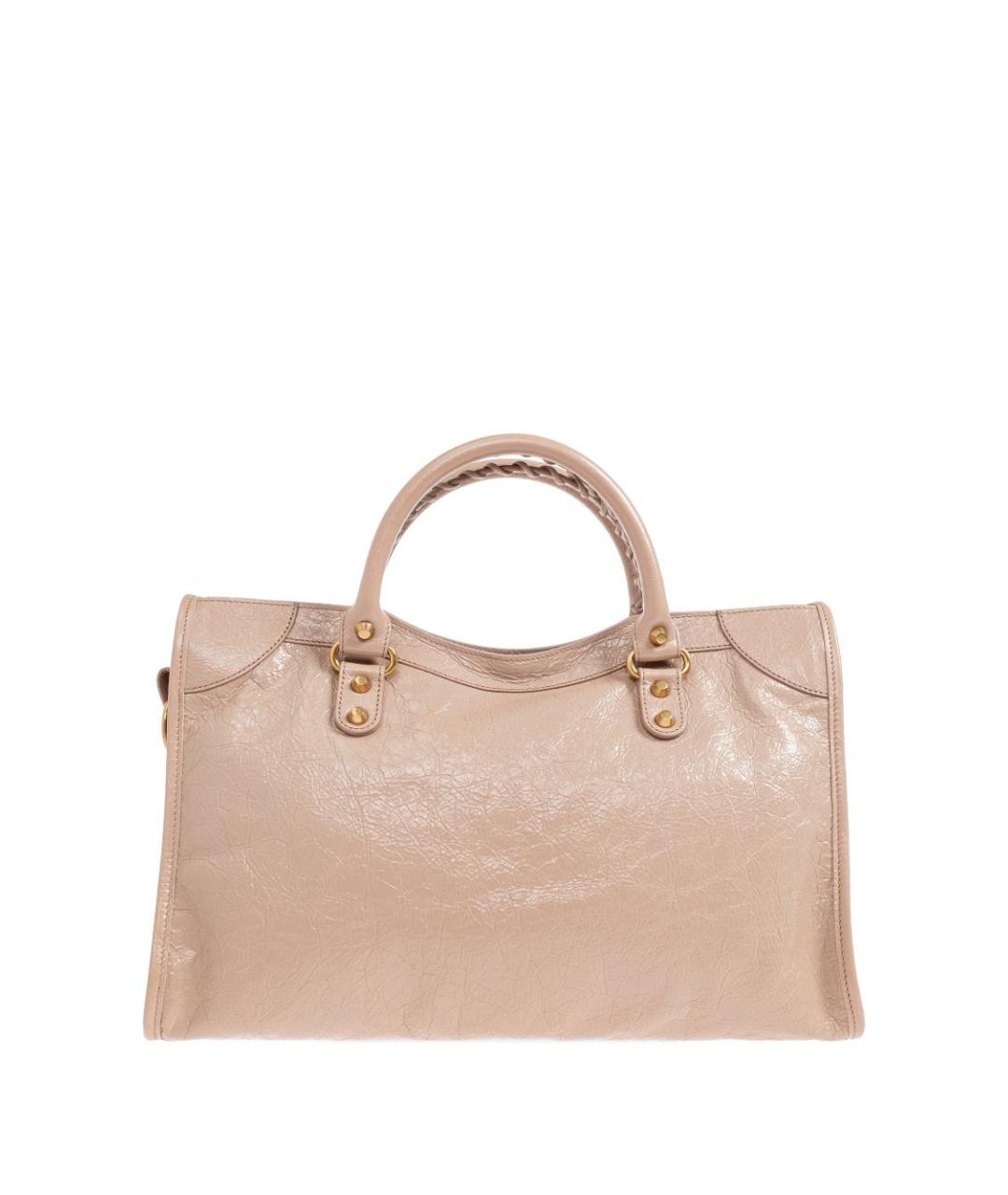 BALENCIAGA Розовая кожаная сумка тоут, фото 2